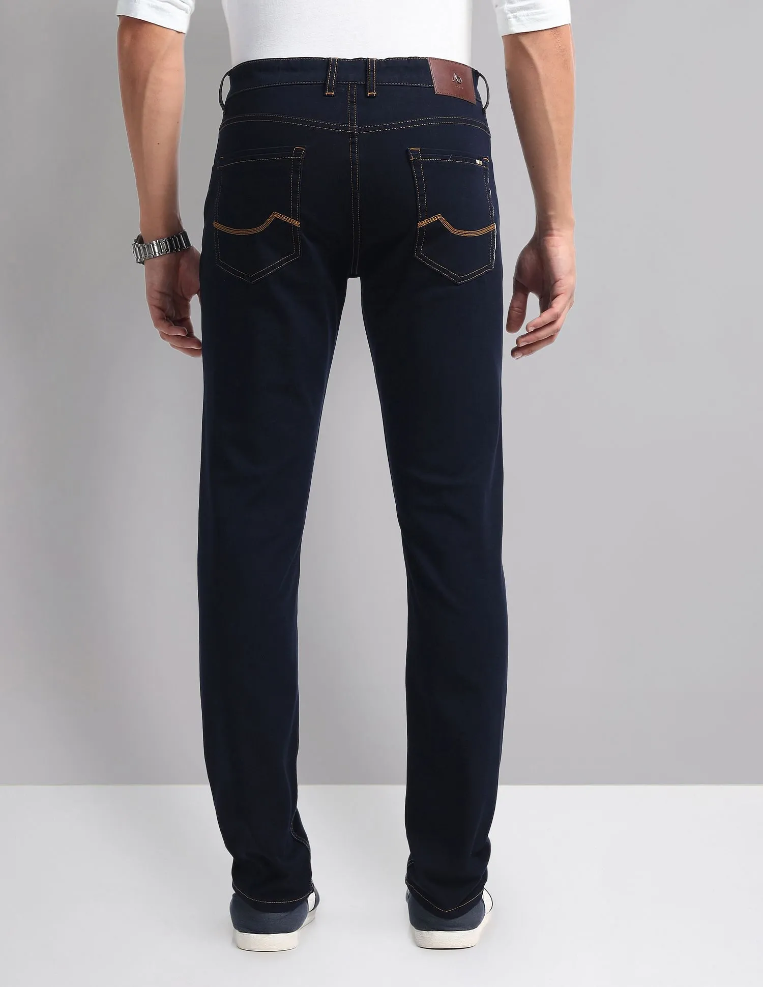 AD by Arvind Mid Rise Slim Fit Jeans