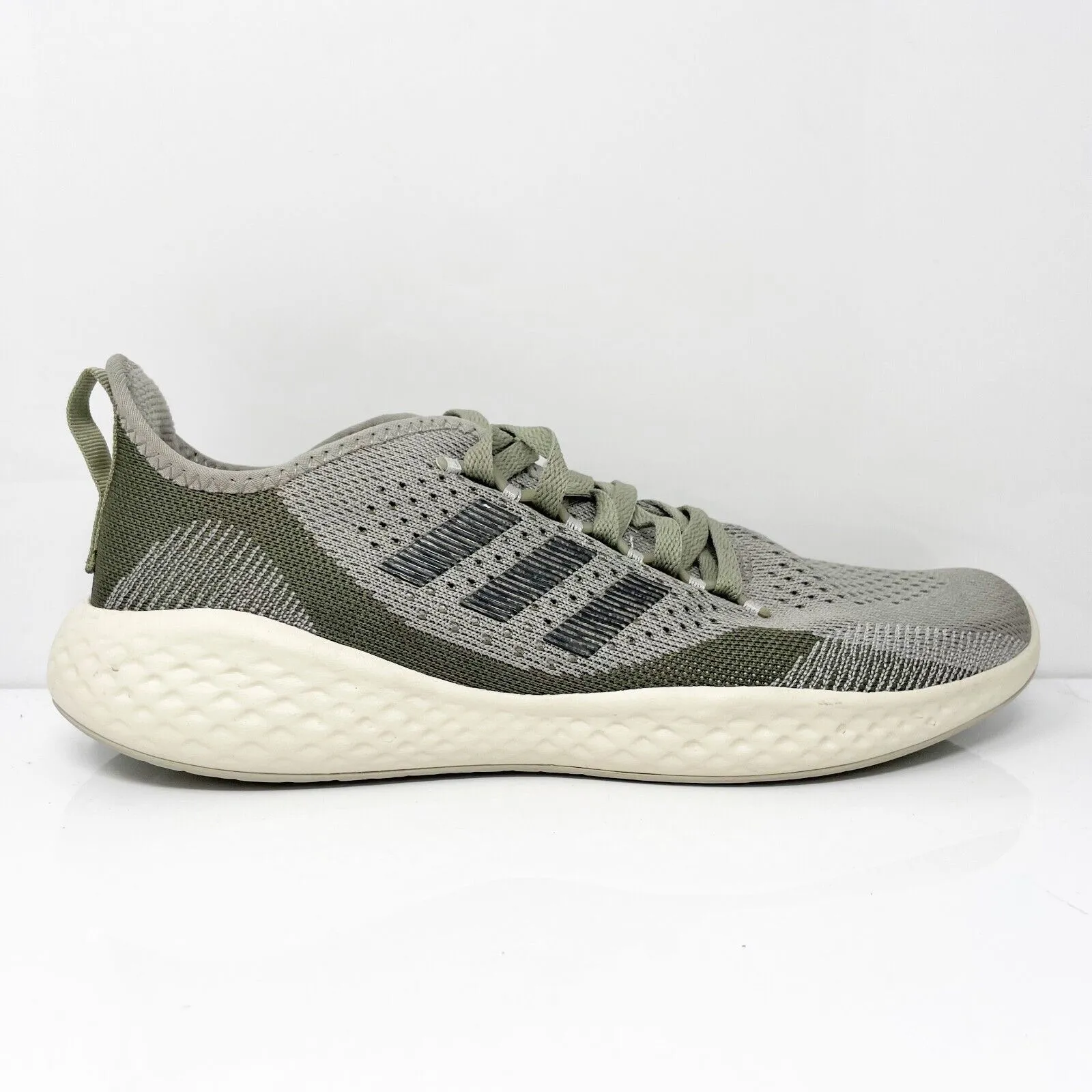 Adidas Mens Fluidflow 2.0 HP6747 Gray Running Shoes Sneakers Size 10