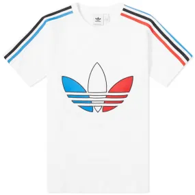 Adidas Tricolour T-ShirtWhite