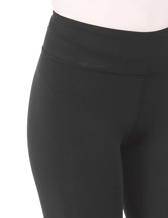 Aeropostale Mesh Panel Cropped Leggings