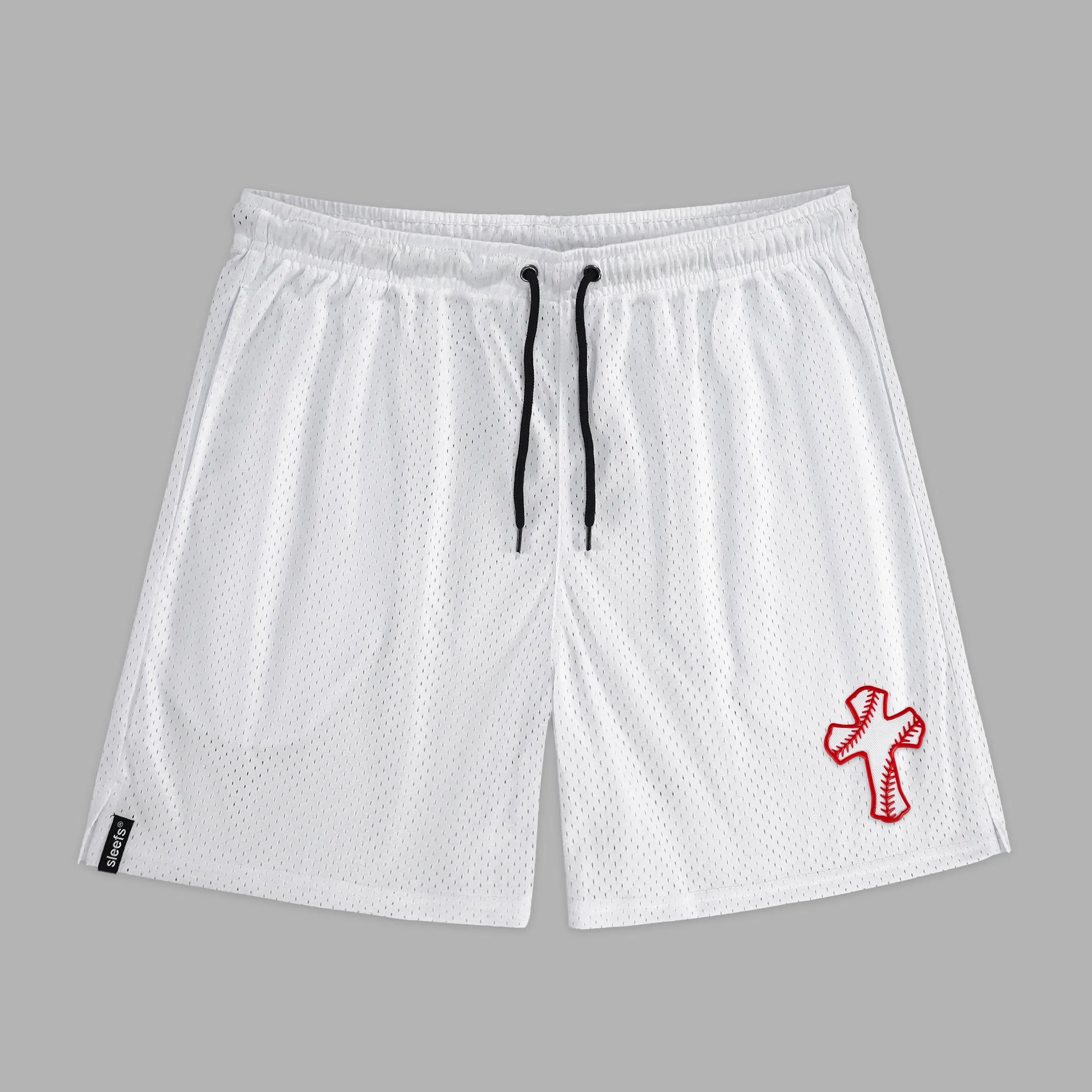 Baseball Cross Patch Shorts - 7