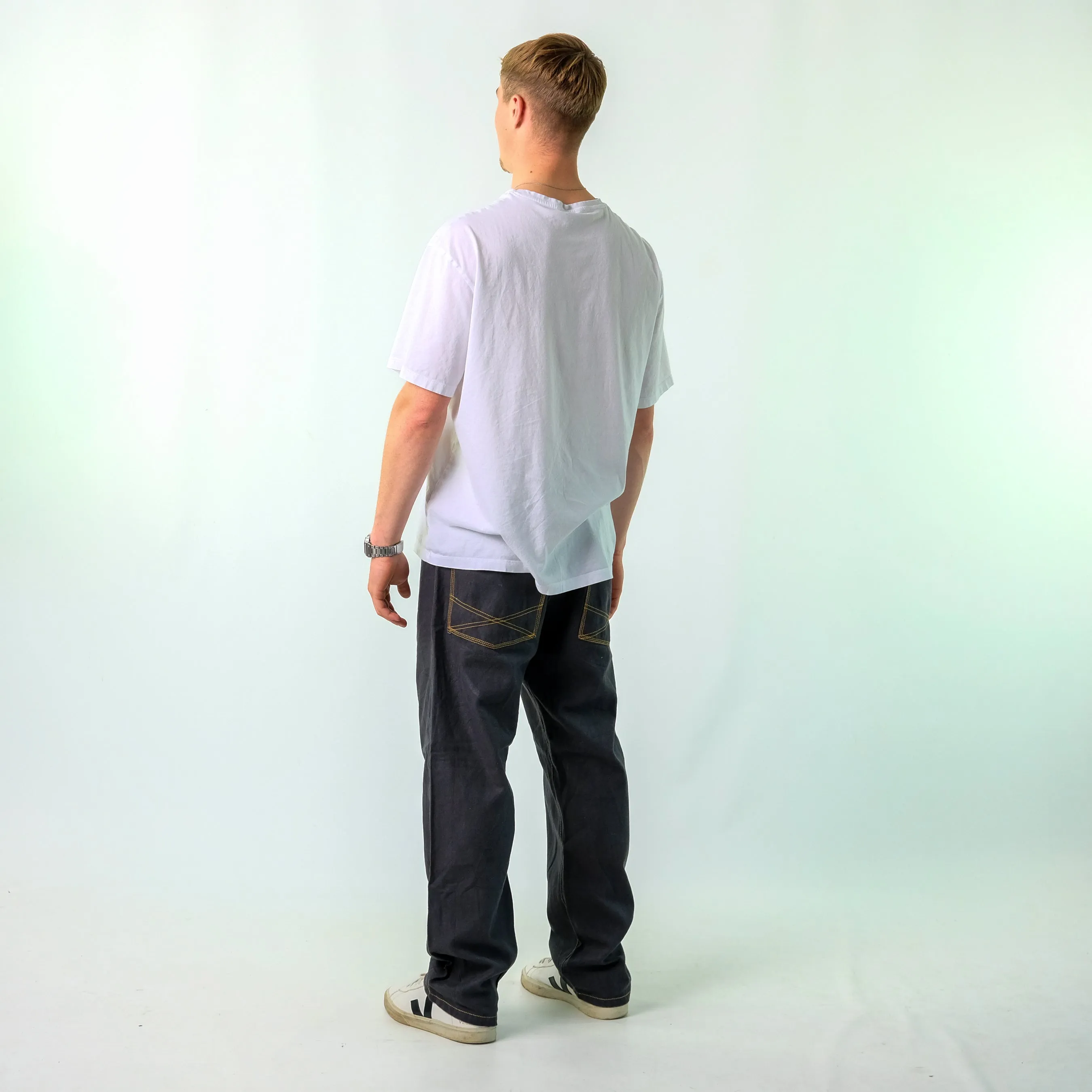 Black y2ks  Denim Hip Hop Jeans Baggy Pants (40x30)