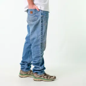 Blue y2ks Carhartt Denim Jeans Baggy Pants (36x36)