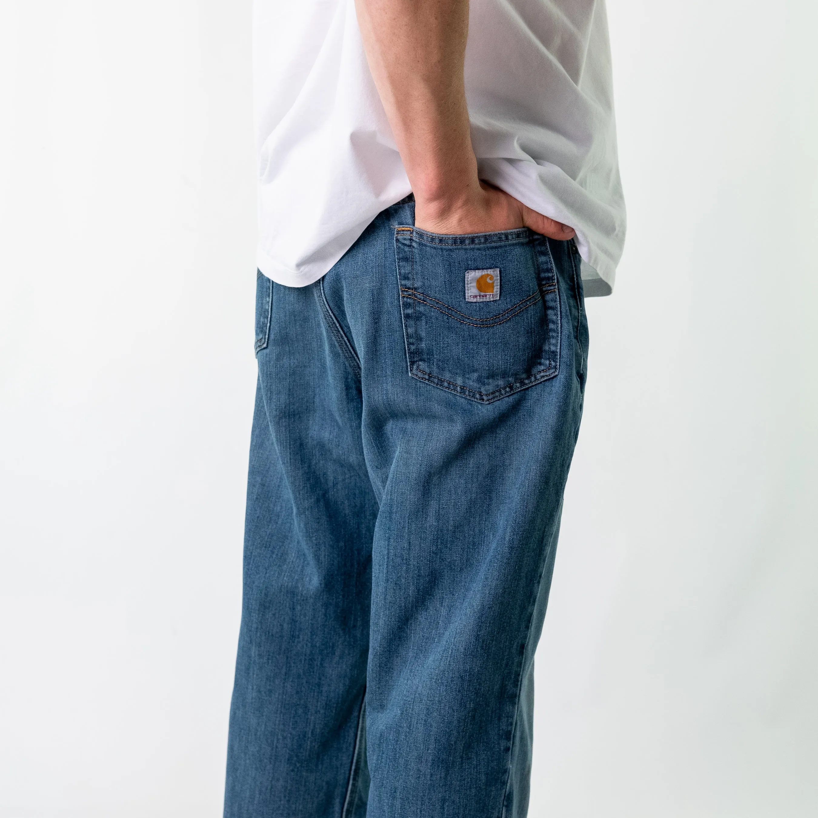 Blue y2ks Carhartt Denim Jeans Baggy Pants (40x30)