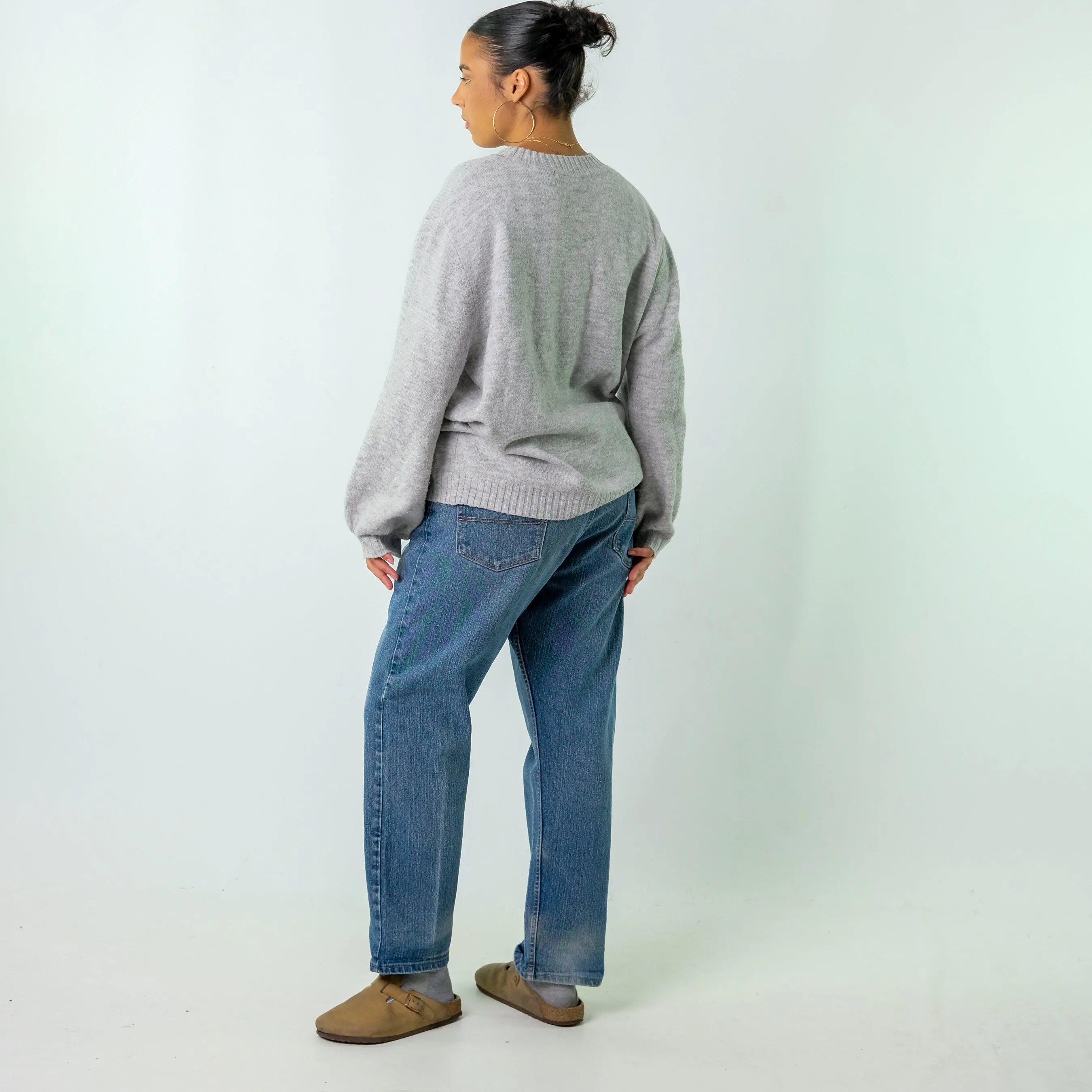 Blue y2ks Wrangler Denim Jeans Baggy Pants (38x29)