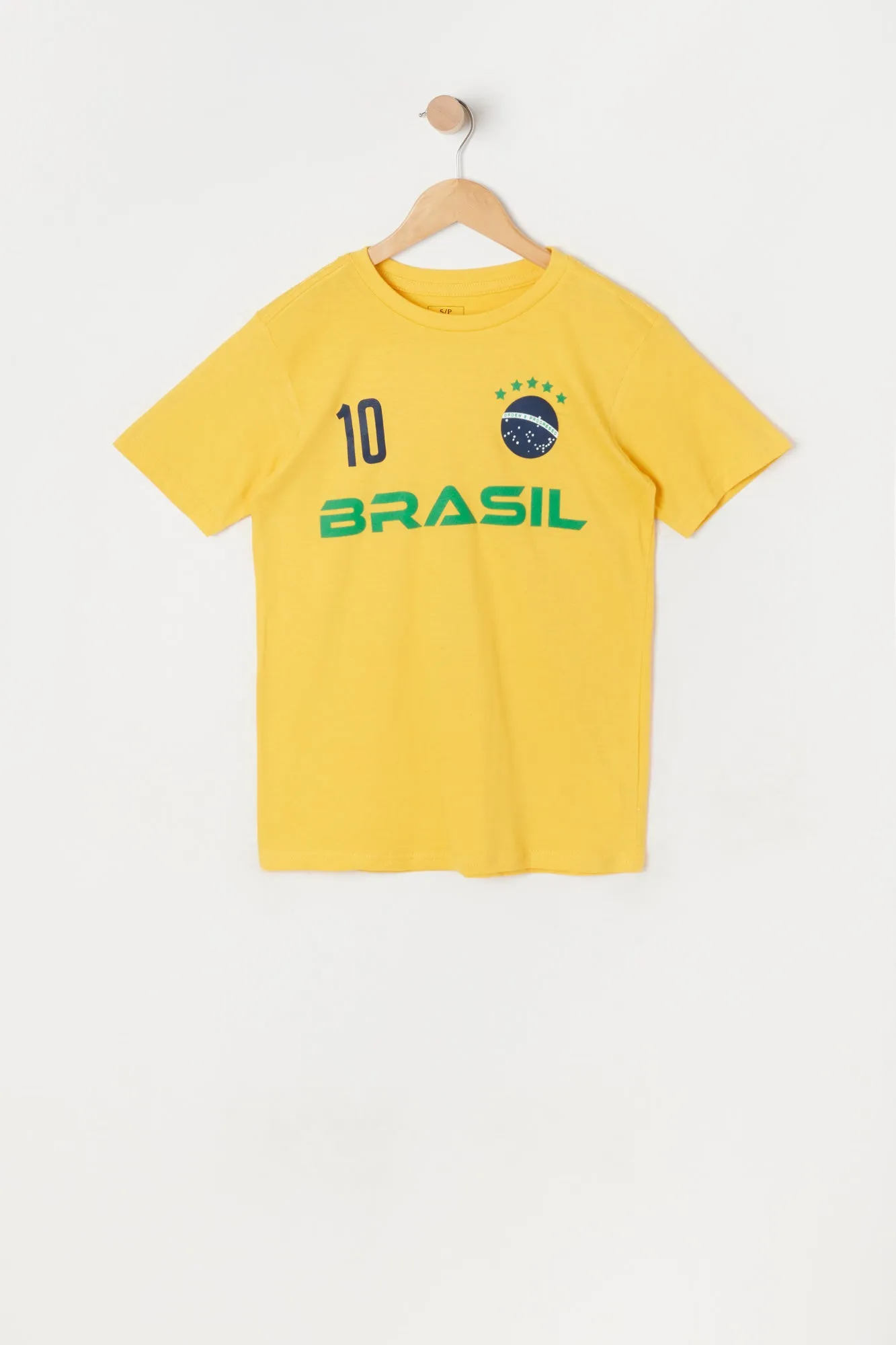 Boys Brazil Graphic World Cup Jersey