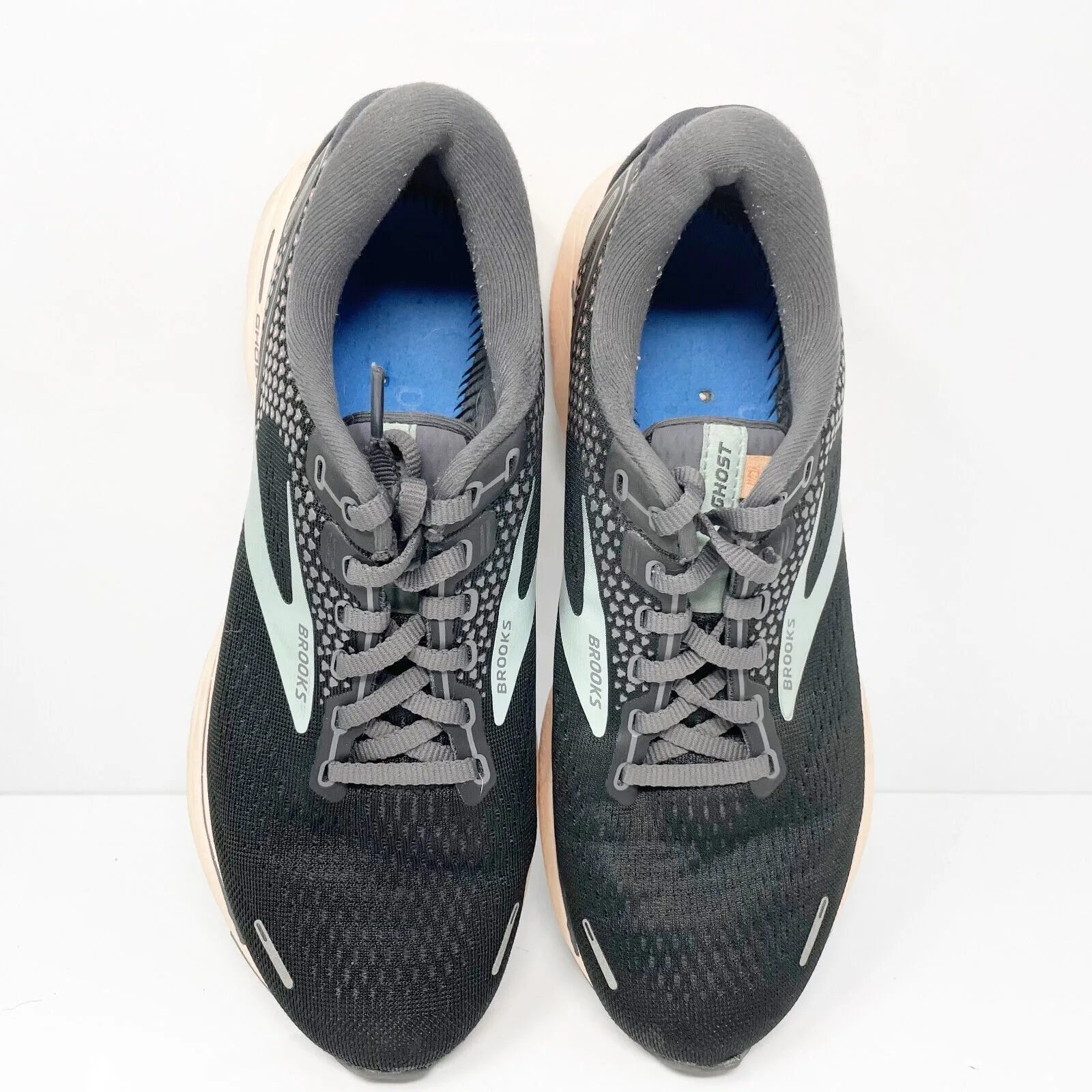 Brooks Womens Ghost 14 1203561B026 Black Running Shoes Sneakers Size 8.5 B