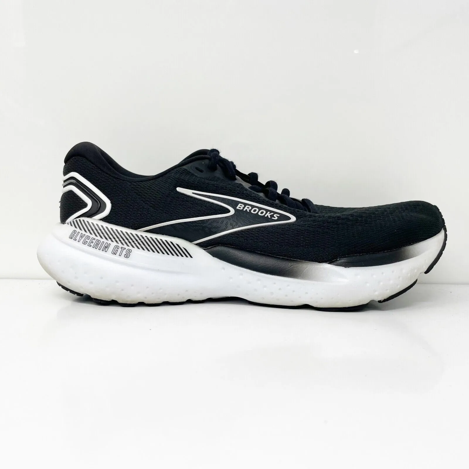 Brooks Womens Glycerin GTS 21 1204091B090 Black Running Shoes Sneakers Size 9.5B