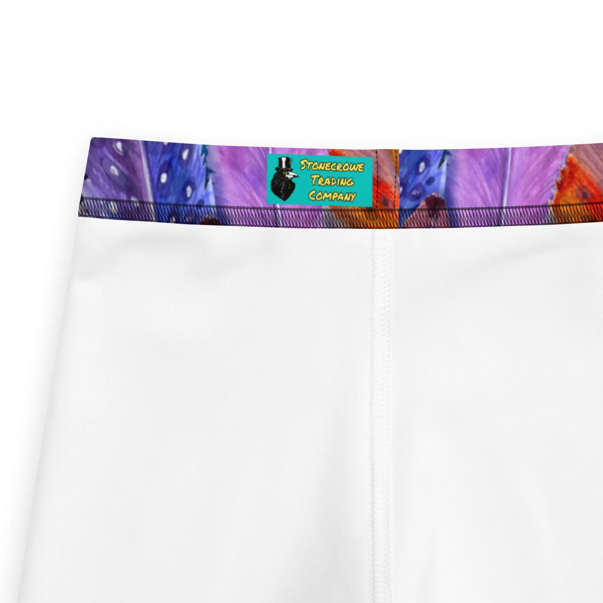Colorful Feathers Print Kid's Leggings