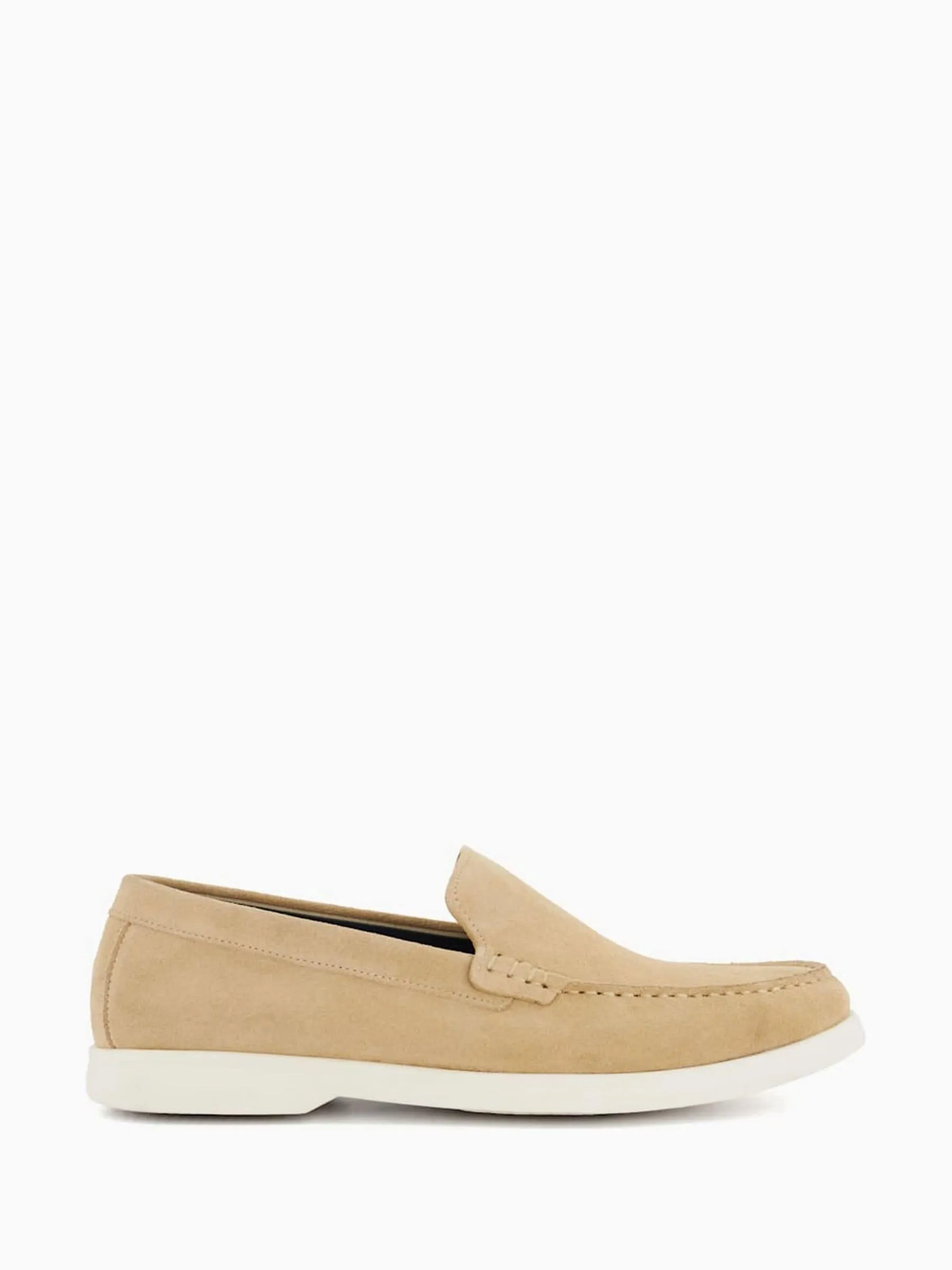 Dune London Cream Buftonn Sole Loafers