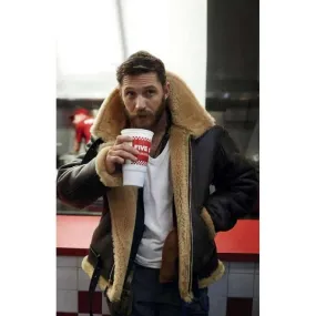 Dunkirk Tom Hardy Farrier Shearling Jacket | New American Jackets