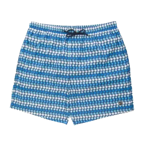 Espionage Fish Print Swim Shorts