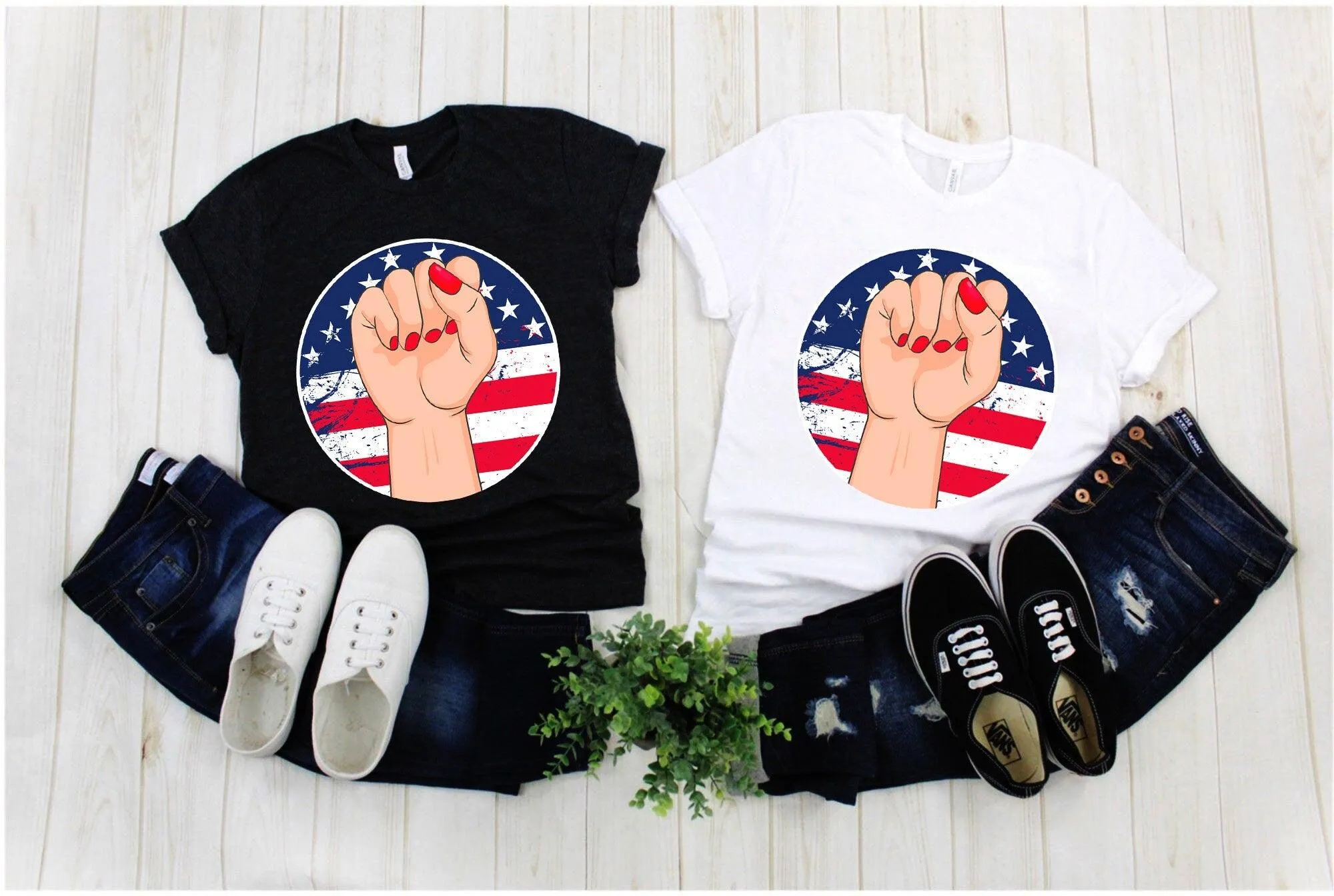 Female Fist Grunge, American Flag T-Shirts, Female First, Girl Empowerment, Female Symbol Shirt, Feminist Movement, Feminism Art