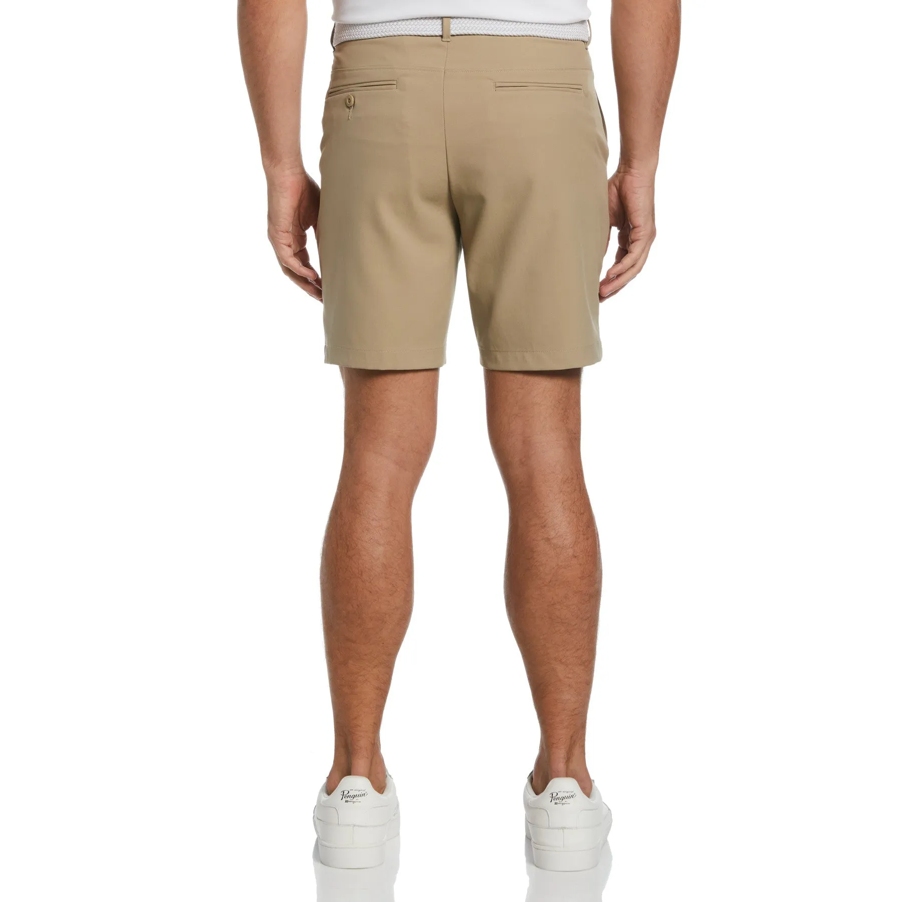 Flat Front Golf Shorts In Chinchilla