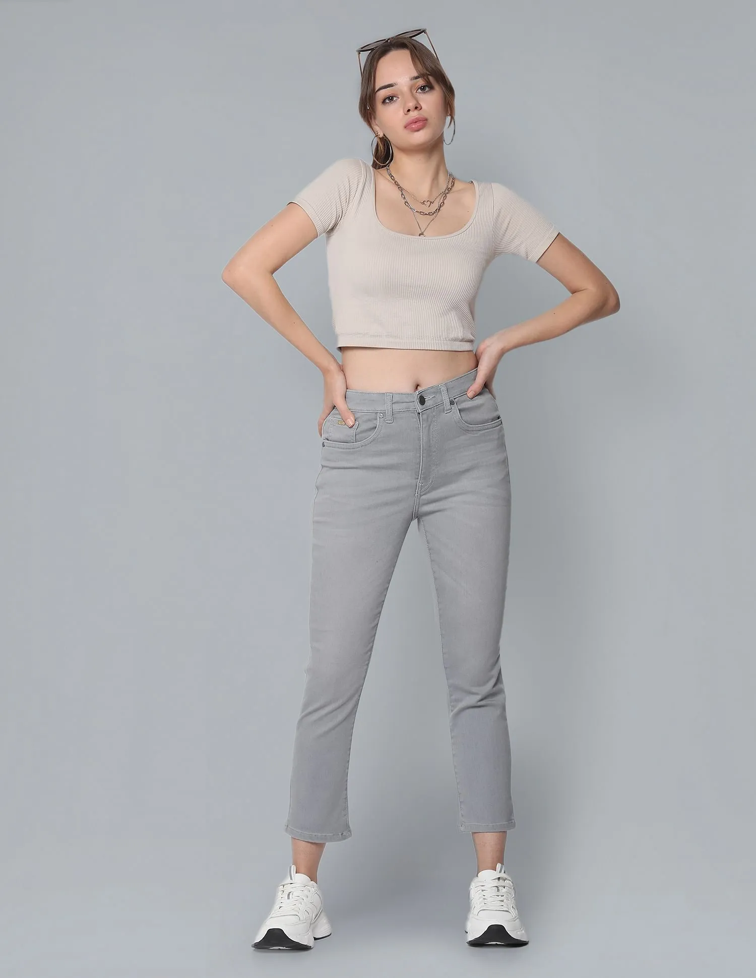 Flying Machine Women High Rise Stretchy Slim Jeans