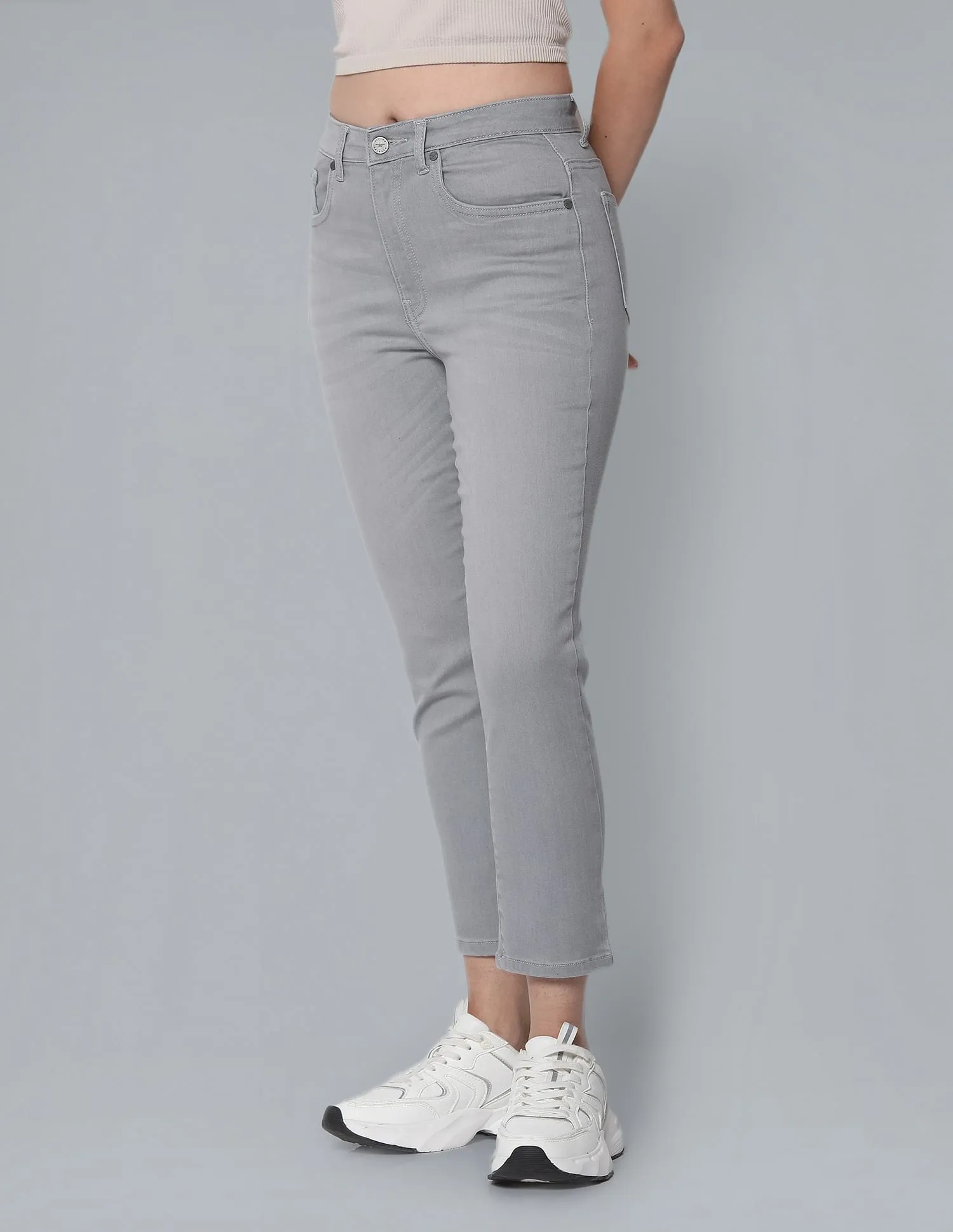 Flying Machine Women High Rise Stretchy Slim Jeans