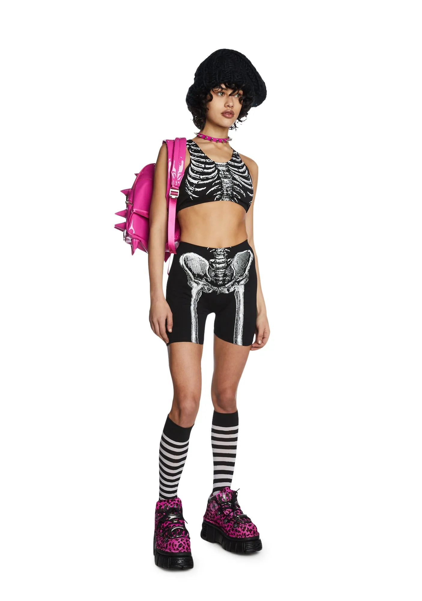 Freaky Frakture Skeleton Shorts-