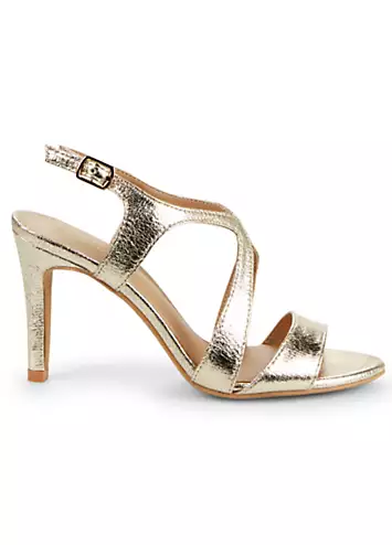 Gold Heeled Sandals by Kaleidoscope | Look Again