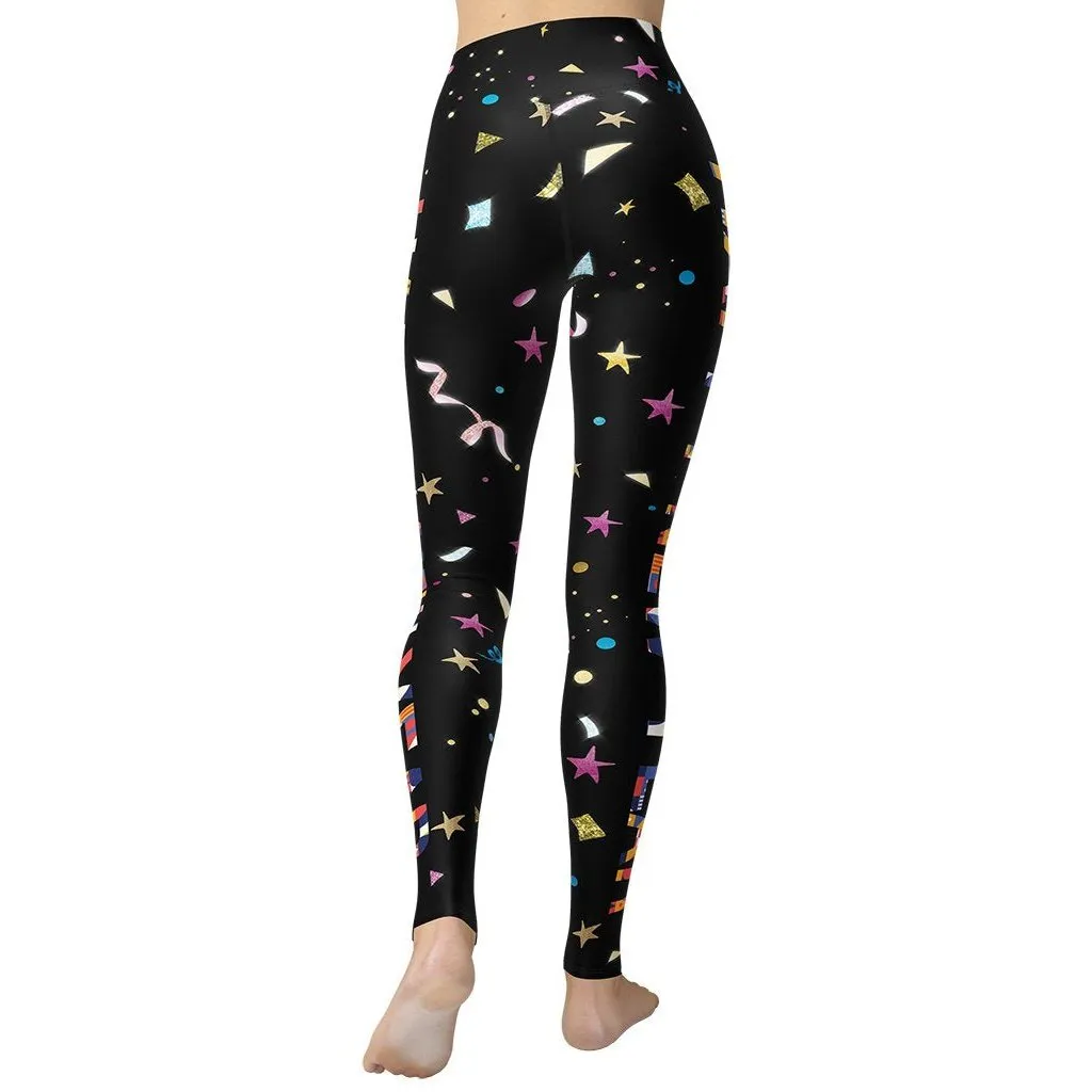 Happy New Year Yoga Leggings