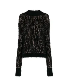 Jersey with ton sur ton pattern