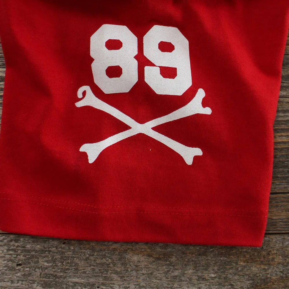 Keep It Thoro Red Cotton Baseball Jersey