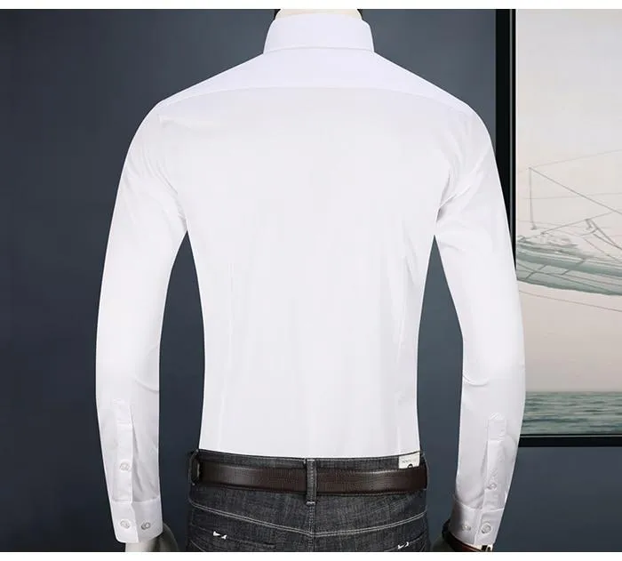 Men's Casual Striped Long Sleeve fit Button Up Printed Dress Shirts