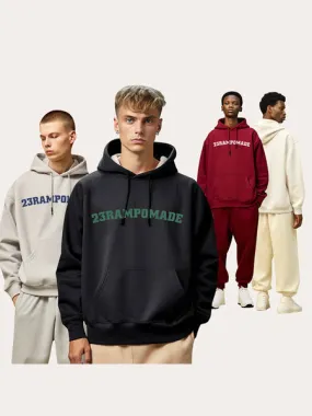   Men'S Flowy Streetwear Hoodies With Lettering   