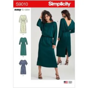 Misses Dresses with Length Variation Simplicity Sewing Pattern 9010