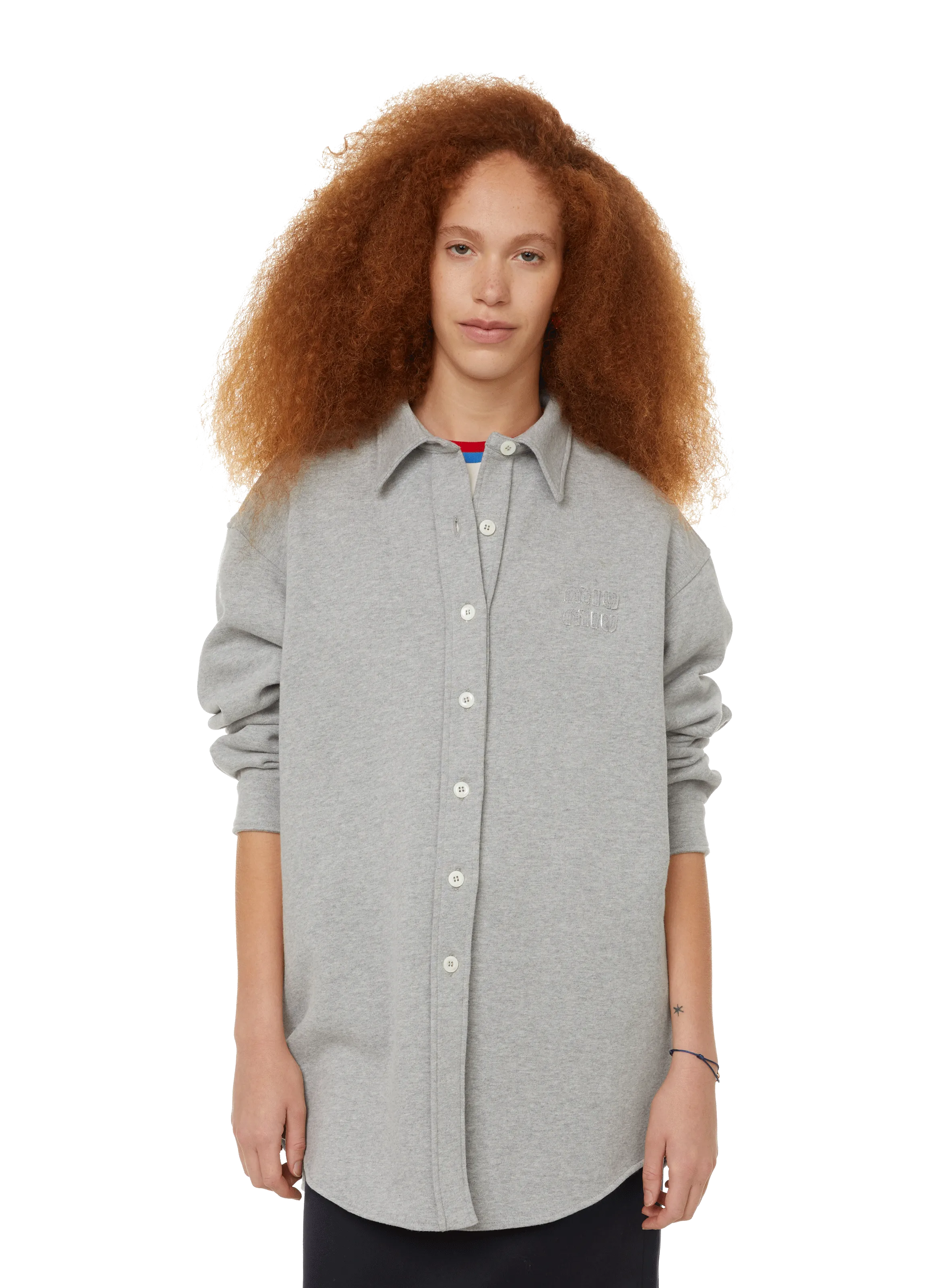 Miu miu  Cotton jersey shirt - Grey