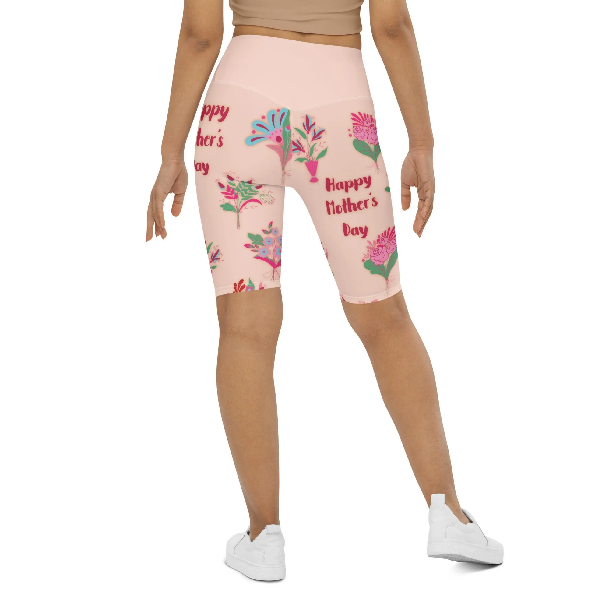 Mother's Day Bouquet Biker Shorts