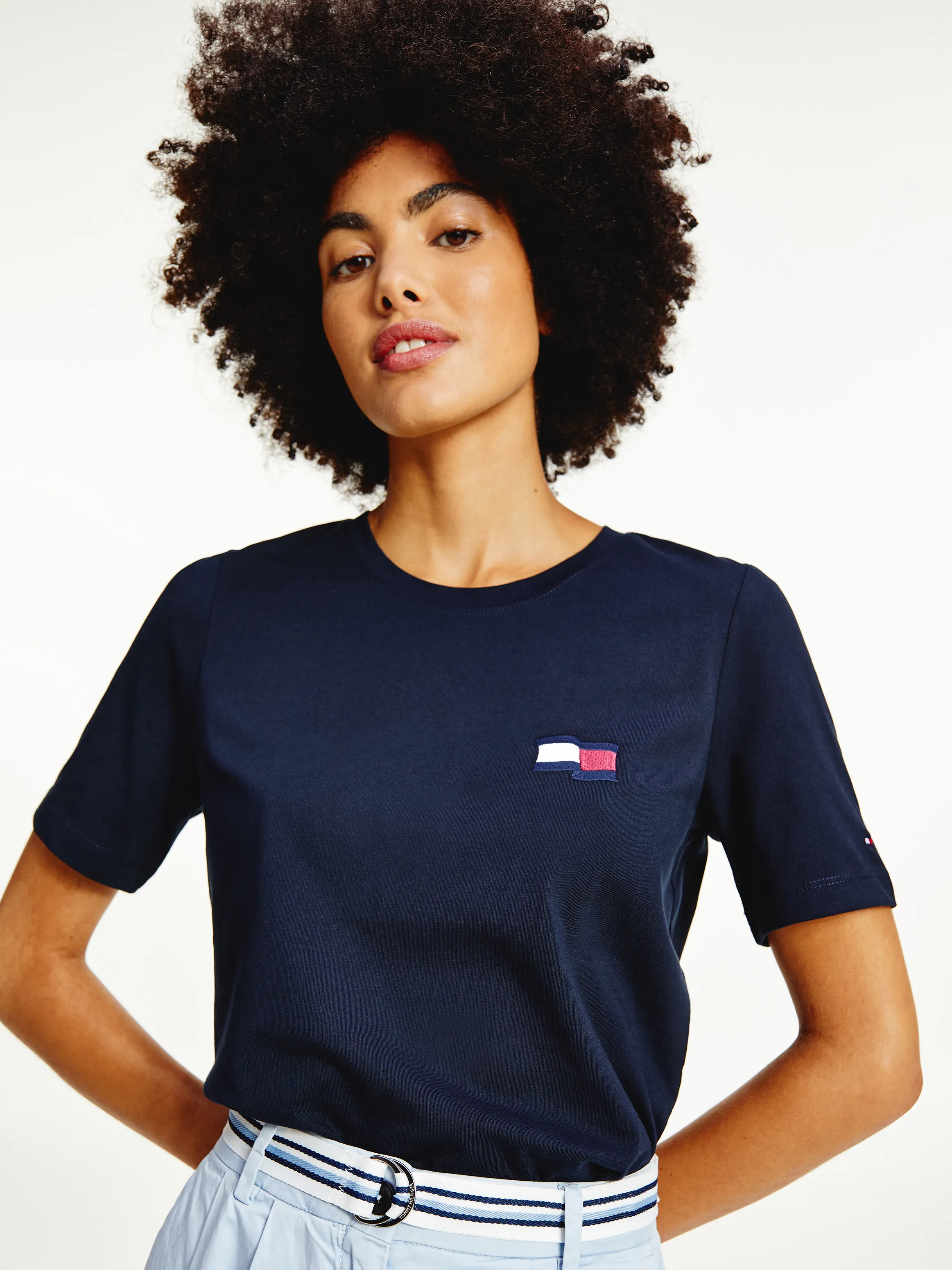 Motion Flag Embroidery T-Shirt | T-Shirt | Tommy Hilfiger