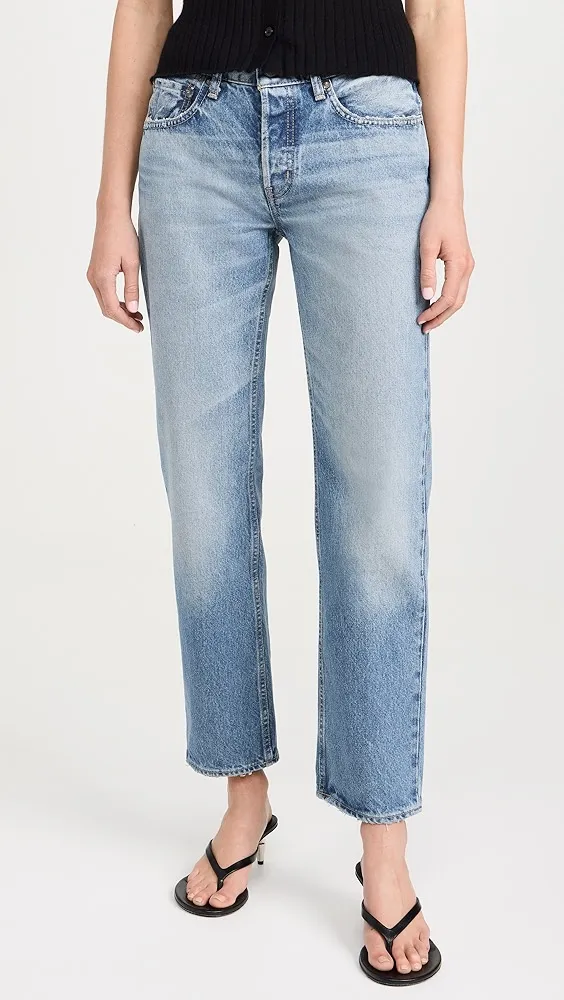 MOUSSY VINTAGE   MV Cheval Straight Low Jeans 