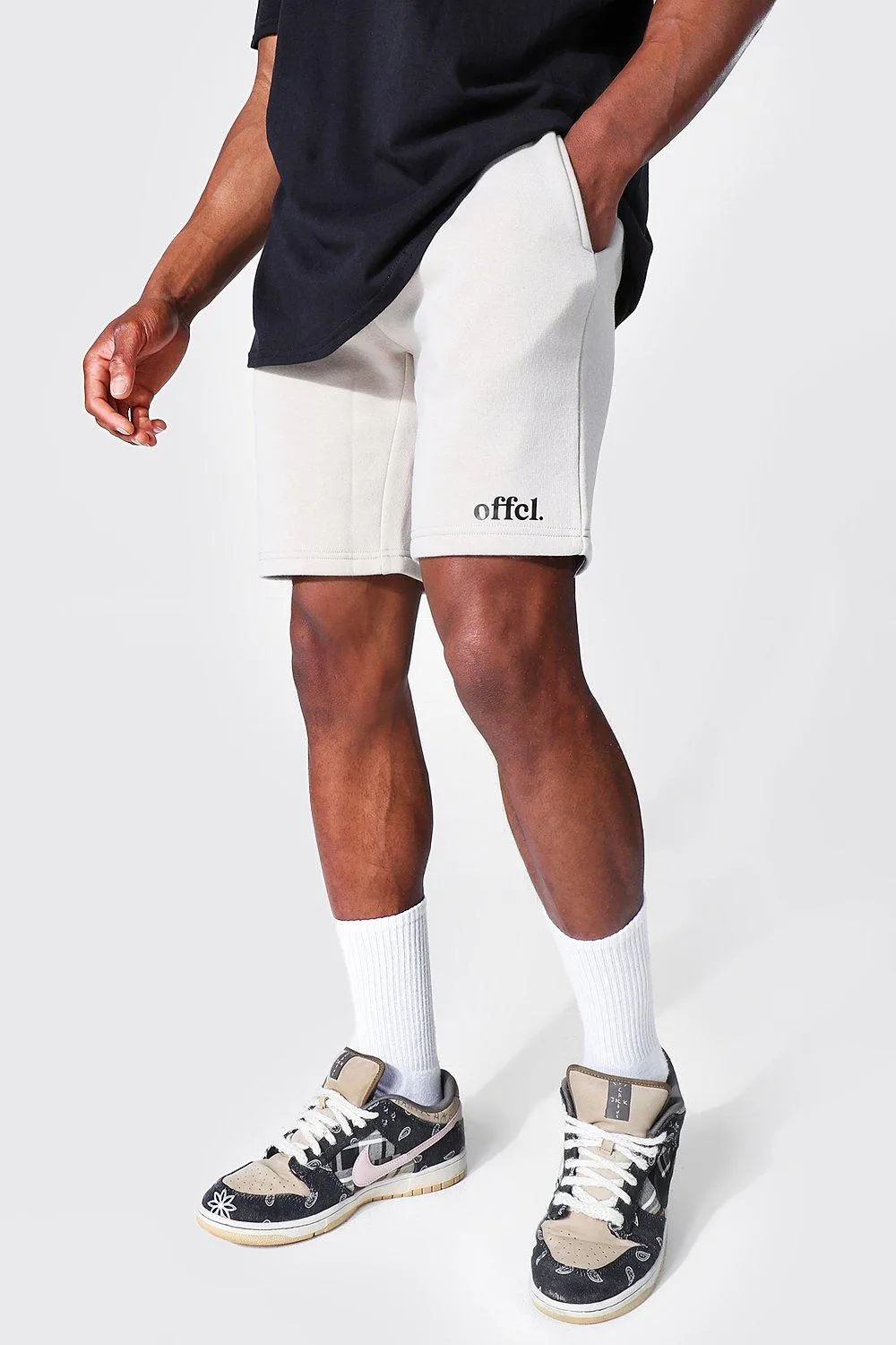 Offcl Waistband Slim Mid Jersey Short
