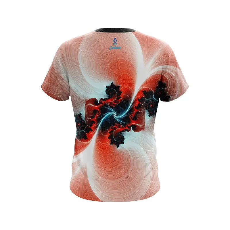Plain Peach Motion Vortex CoolWick Bowling Jersey