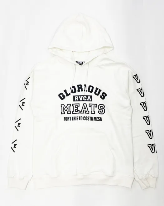 RVCA  |Long Sleeves Plain Logo Hoodies