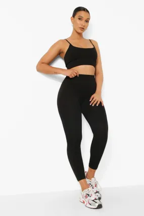 Seamless Ribbed Active Leggings