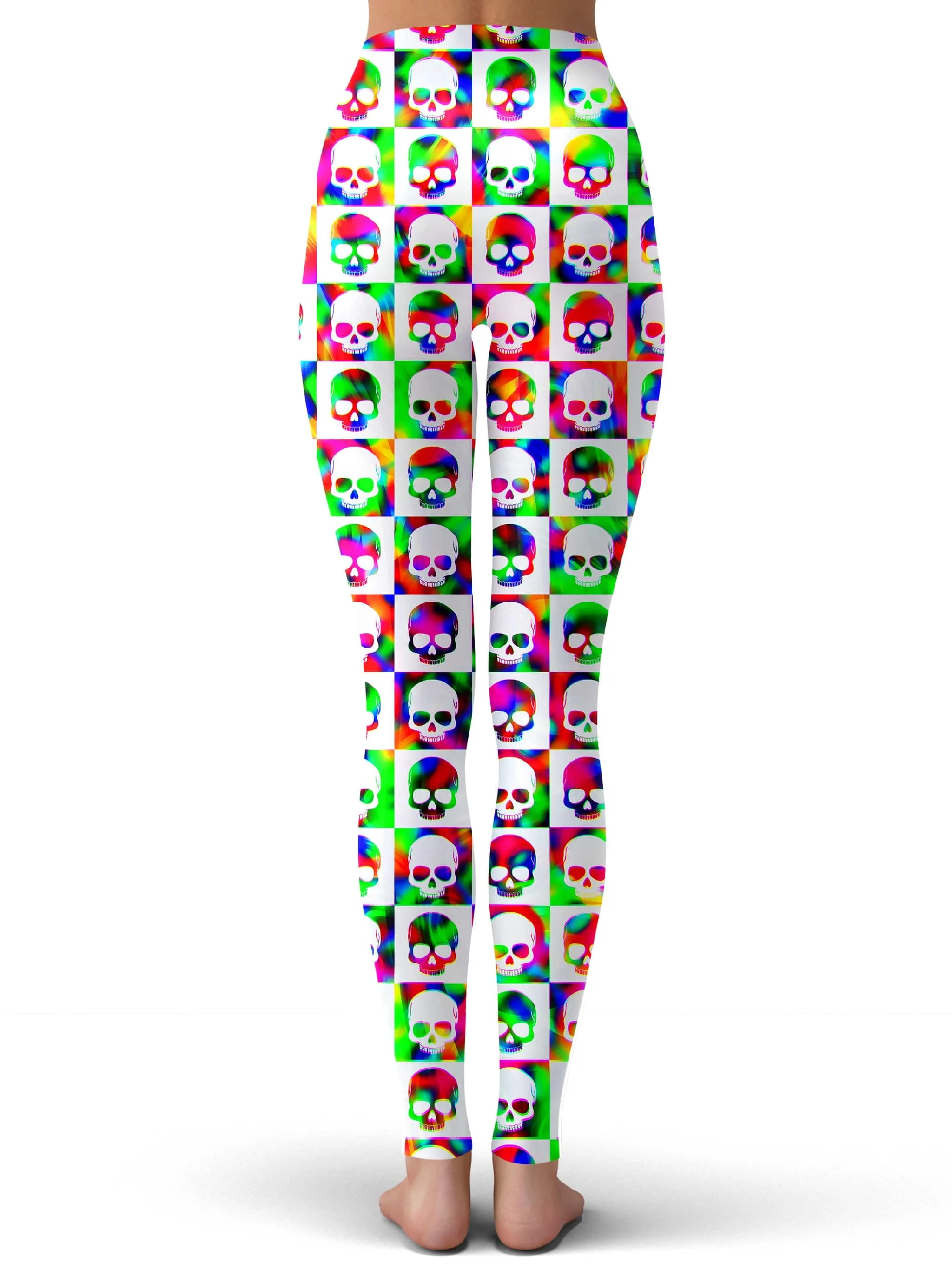 Skull Fam Green Leggings (Clearance)