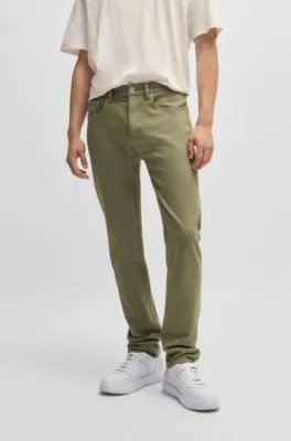 Slim-fit jeans in garment-dyed stretch denim