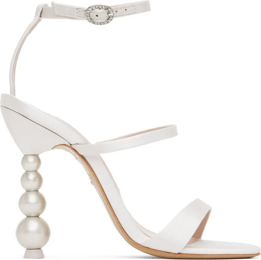 Sophia Webster Off-White Rosalind Pearl Heeled Sandals