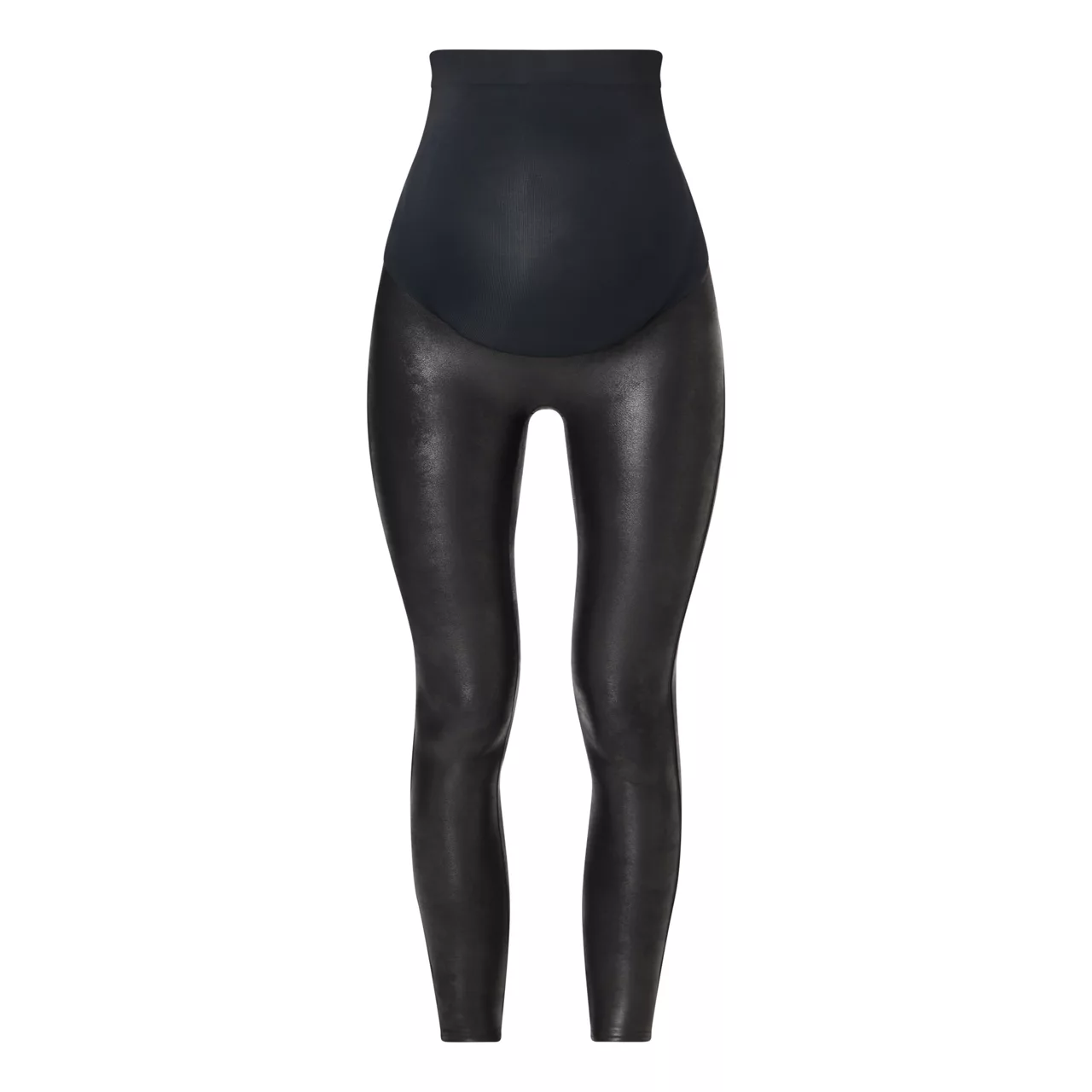 SPANX Mama Faux Leather Leggings - Black