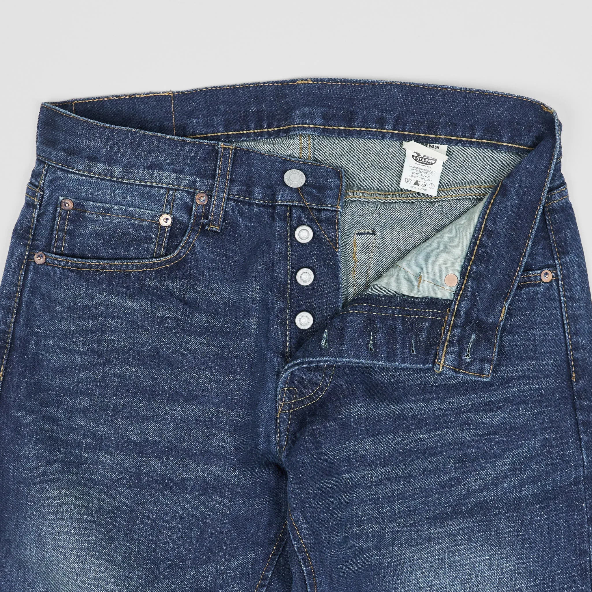 Sugar Cane Cats-Paw 5-Pocket Denim Jeans