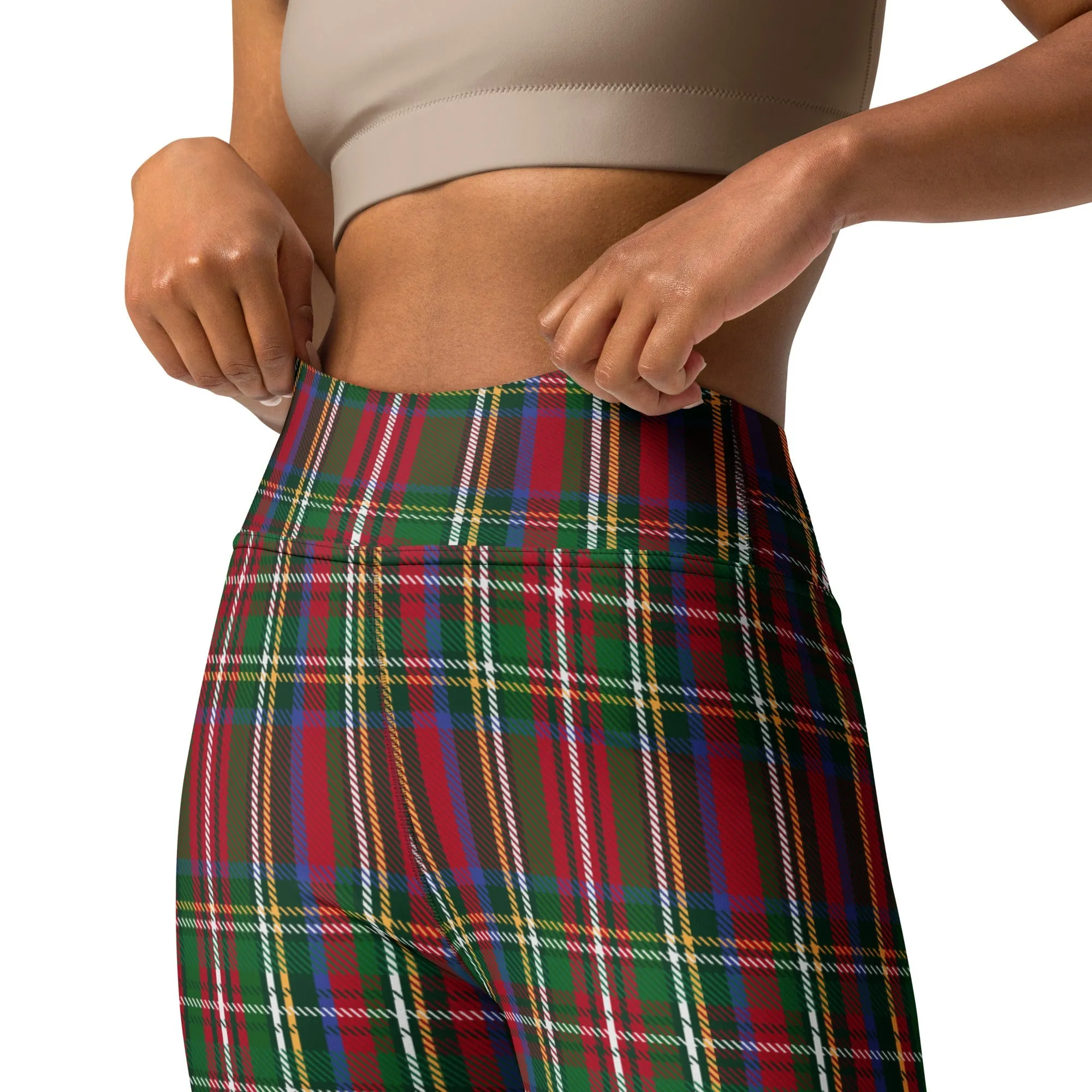 Tartan Christmas Yoga Leggings
