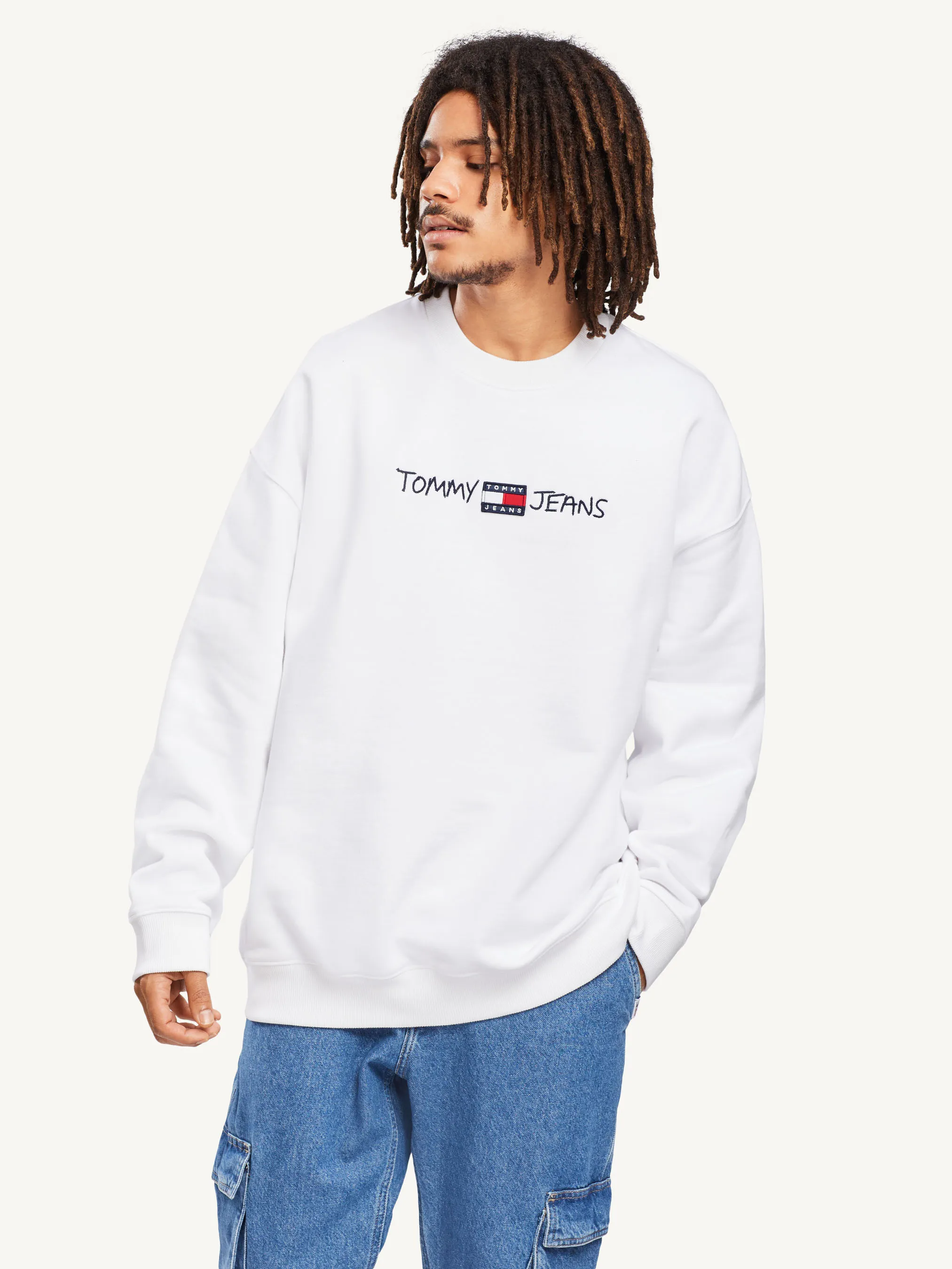Tommy Jeans Straight Logo Crew |  Sweatshirt |  Tommy Hilfiger