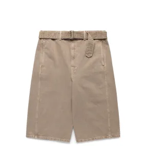 TWISTED SHORTS DENIM SNOW BEIGE | Bodega