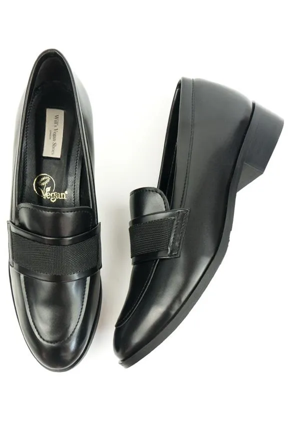 Will's Vegan Store Loafers Ribbon Black