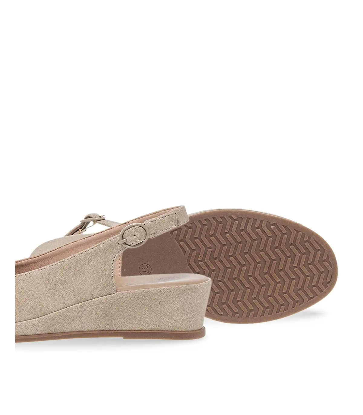 Women's Comfort Sandals Parex 11629012Ε-1- Beige