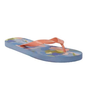 Womens/ladies bali abstract floral flip flops blue/green/pink Regatta